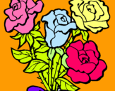 Dibuix Ram de roses pintat per ivet_09_08_2