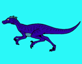 Dibuix Velociraptor  pintat per FELIPE MARTIN ORTIGOSA