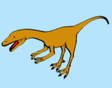 Dibuix Velociraptor II  pintat per mariona  muñoz