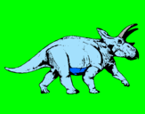 Dibuix Triceratops pintat per Ju-ju