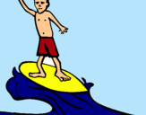Dibuix Surfista pintat per polgasch