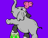 Dibuix Elefant pintat per Olga