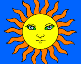 Dibuix Sol pintat per david  peñarrubia