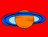 Dibuix Saturn pintat per XAVIER