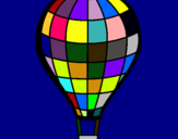 Dibuix Globus aerostàtic pintat per blue dragon