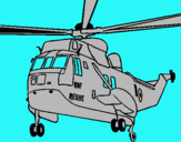 Dibuix Helicòpter al rescat  pintat per oriol