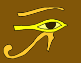 Dibuix Ull Horus pintat per Sílvia