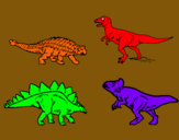 Dibuix Dinosauris de terra pintat per iker