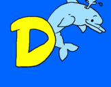 Dibuix Dofí pintat per dofi  macu