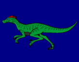 Dibuix Velociraptor  pintat per marçal