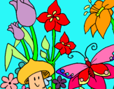 Dibuix Fauna i flora pintat per Judit