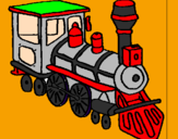 Dibuix Tren pintat per lluis