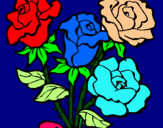 Dibuix Ram de roses pintat per JUDITH