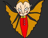 Dibuix Vampir terrorífic pintat per nuria   martinez  diaz