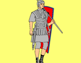Dibuix Soldat romà  pintat per LIAM