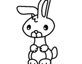 Dibuix Art el conill pintat per conill
