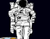 Dibuix Astronauta pintat per Ferran