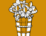 Dibuix Cistell amb flors 3 pintat per mireia