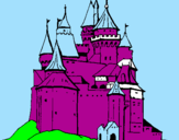 Dibuix Castell medieval pintat per JUDITH