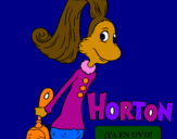 Dibuix Horton - Sally O'Maley pintat per carli