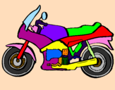 Dibuix Motocicleta pintat per claUDIA  VILARDELL  GOMEZ