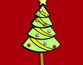 Dibuix Arbre de nadal II  pintat per graciela