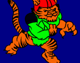 Dibuix Jugador tigre pintat per sergi