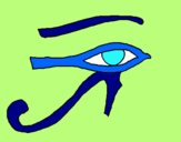 Dibuix Ull Horus pintat per Laia Subirat