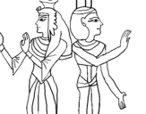 Dibuix Pintura de la Reina Nefertari pintat per nico