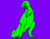 Dibuix Tiranosaurios rex  pintat per juan
