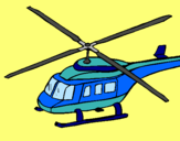 Dibuix Helicòpter  pintat per jaume