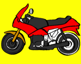 Dibuix Motocicleta pintat per LLUC 