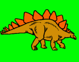 Dibuix Stegosaurus pintat per miquel