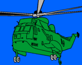 Dibuix Helicòpter al rescat  pintat per ismael