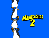 Dibuix Madagascar 2 Pingüins pintat per pau