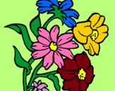 Dibuix Flors pintat per MARGA
