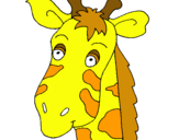 Dibuix Cara de girafa pintat per anònim