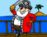 Dibuix Pirata a bord pintat per Capità Garfio