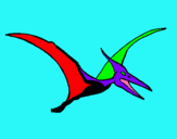 Dibuix Pterodàctil pintat per Maria