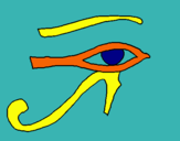Dibuix Ull Horus pintat per Amanda fisica
