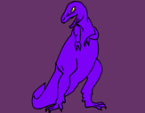 Dibuix Tiranosaurios rex  pintat per  joel  vilanova