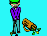 Dibuix Jugador de golf II pintat per gil i jana