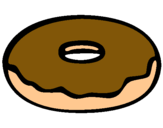 Dibuix Donuts pintat per oliuj