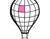 Dibuix Globus aerostàtic pintat per anònim