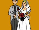 Dibuix Marit i dona III pintat per ZAMIRA