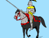 Dibuix Genet a cavall  pintat per POL PORCEL   A CANPRODON