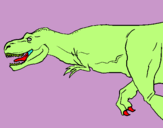 Dibuix Tiranosaure rex pintat per marina