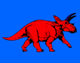 Dibuix Triceratops pintat per alen