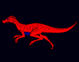 Dibuix Velociraptor  pintat per joel v.