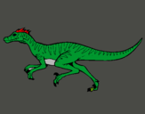 Dibuix Velociraptor  pintat per JOAN